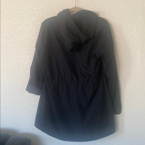 Women's Rain Black Jacket with Gold Accents M - Picture 2 of 9